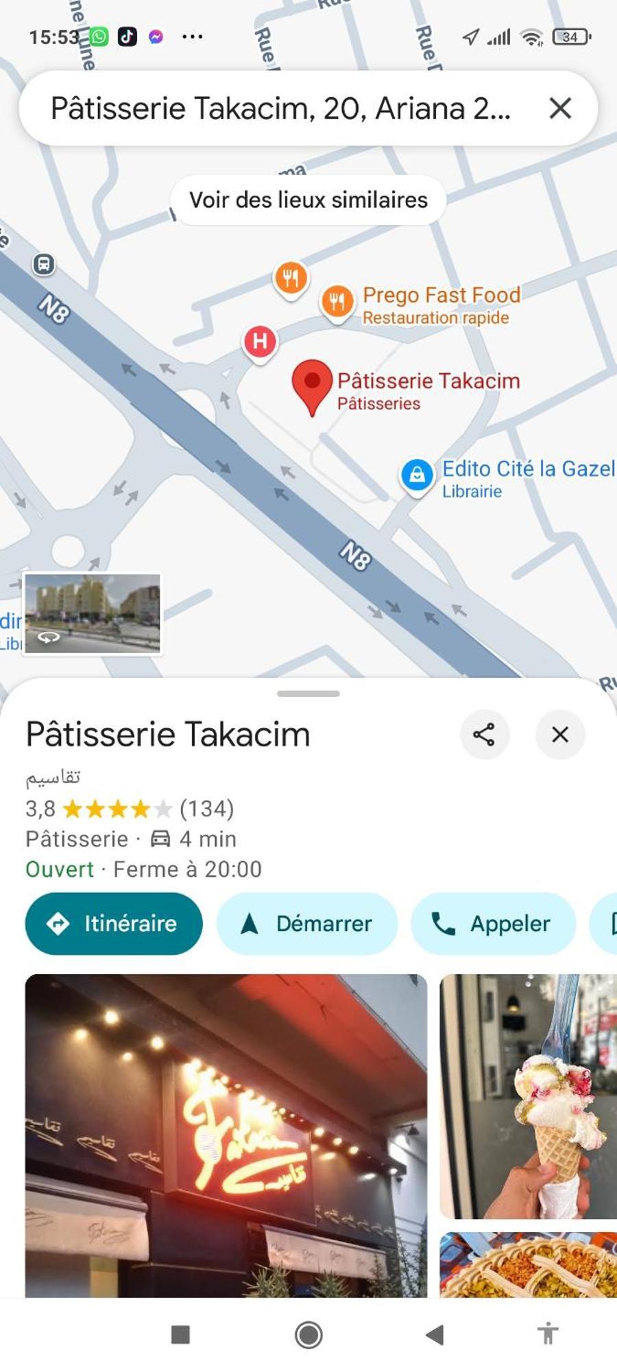 Etage De Villa Avec Jardin, Pres De L'Aireport Et Parking Prive Ariana Εξωτερικό φωτογραφία