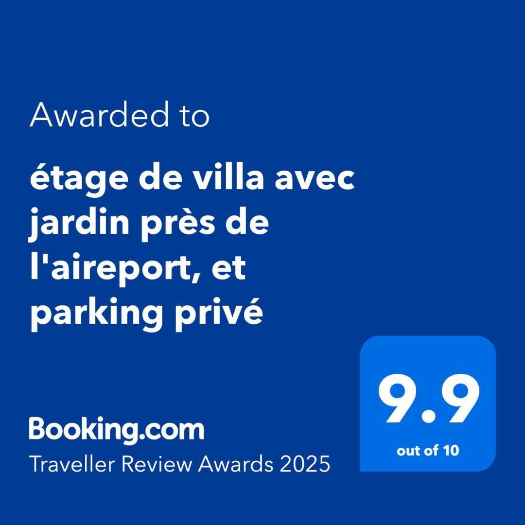 Etage De Villa Avec Jardin, Pres De L'Aireport Et Parking Prive Ariana Εξωτερικό φωτογραφία
